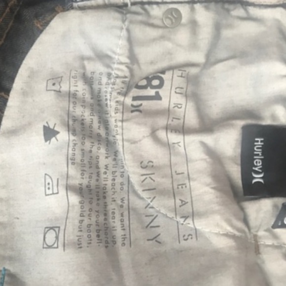 HURLEY Skinny Jeans, size 27, worn only once :) - Picture 5 of 7